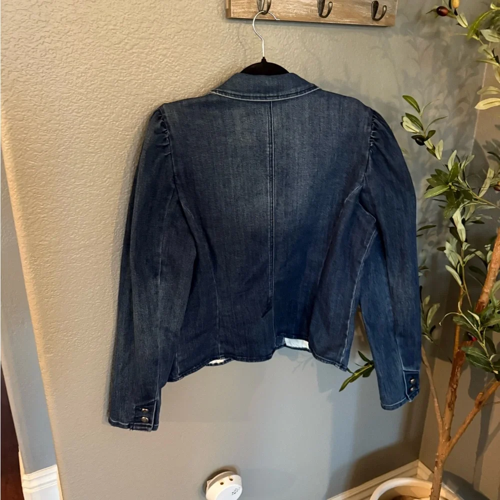 INC International Concepts Denim Blazer - Picture 9 of 13